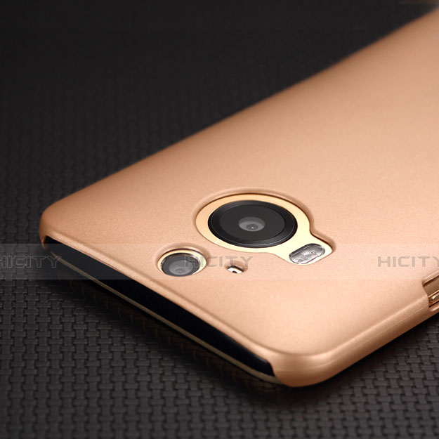 Schutzhülle Kunststoff Hülle Matt für HTC One M9 Plus Gold