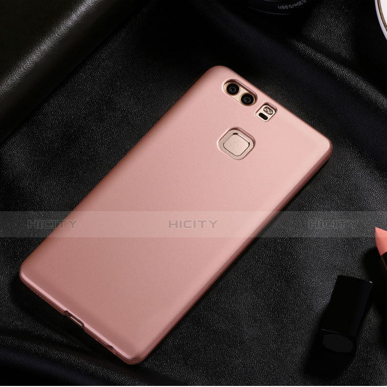 Schutzhülle Kunststoff Hülle Matt für Huawei P9 Rosegold groß