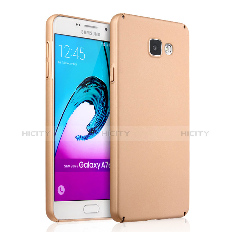 Schutzhülle Kunststoff Hülle Matt für Samsung Galaxy A7 (2016) A7100 Gold Plus