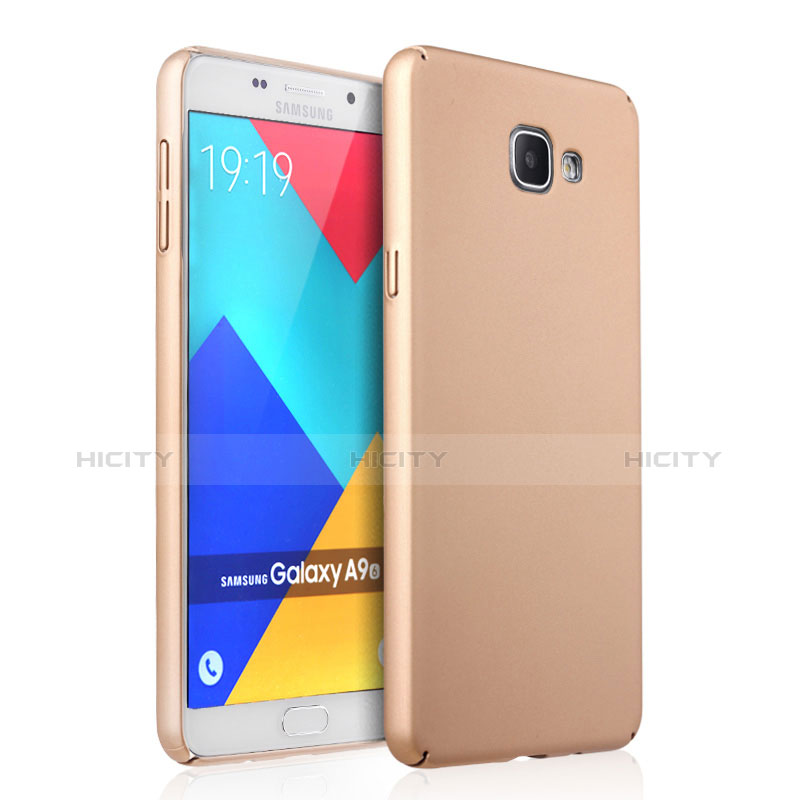 Schutzhülle Kunststoff Hülle Matt für Samsung Galaxy A9 Pro (2016) SM-A9100 Gold