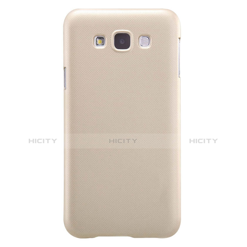 Schutzhülle Kunststoff Hülle Matt für Samsung Galaxy E7 SM-E700 E7000 Gold