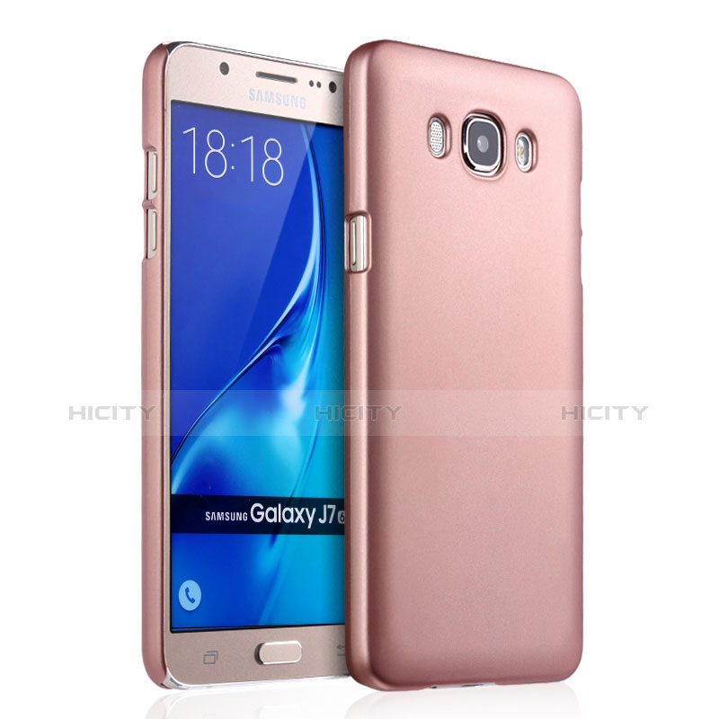 Schutzhülle Kunststoff Hülle Matt für Samsung Galaxy J7 (2016) J710F J710FN Rosegold Plus