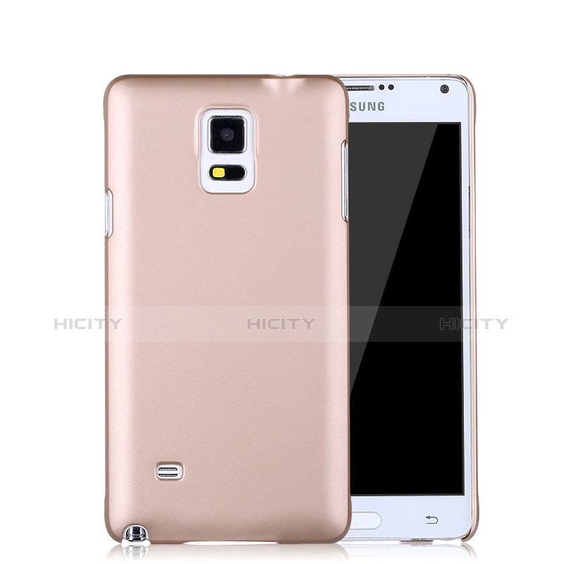 Schutzhülle Kunststoff Hülle Matt für Samsung Galaxy Note 4 Duos N9100 Dual SIM Rosegold