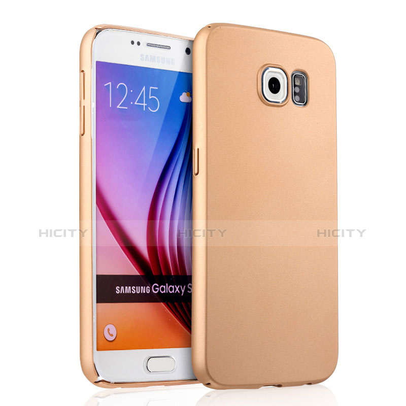 Schutzhülle Kunststoff Hülle Matt für Samsung Galaxy S6 Duos SM-G920F G9200 Gold