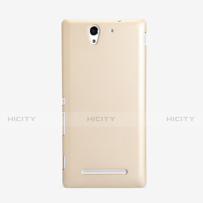 Schutzhülle Kunststoff Hülle Matt für Sony Xperia C3 Gold Plus