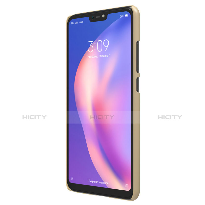 Schutzhülle Kunststoff Hülle Matt für Xiaomi Mi 8 Lite Gold groß