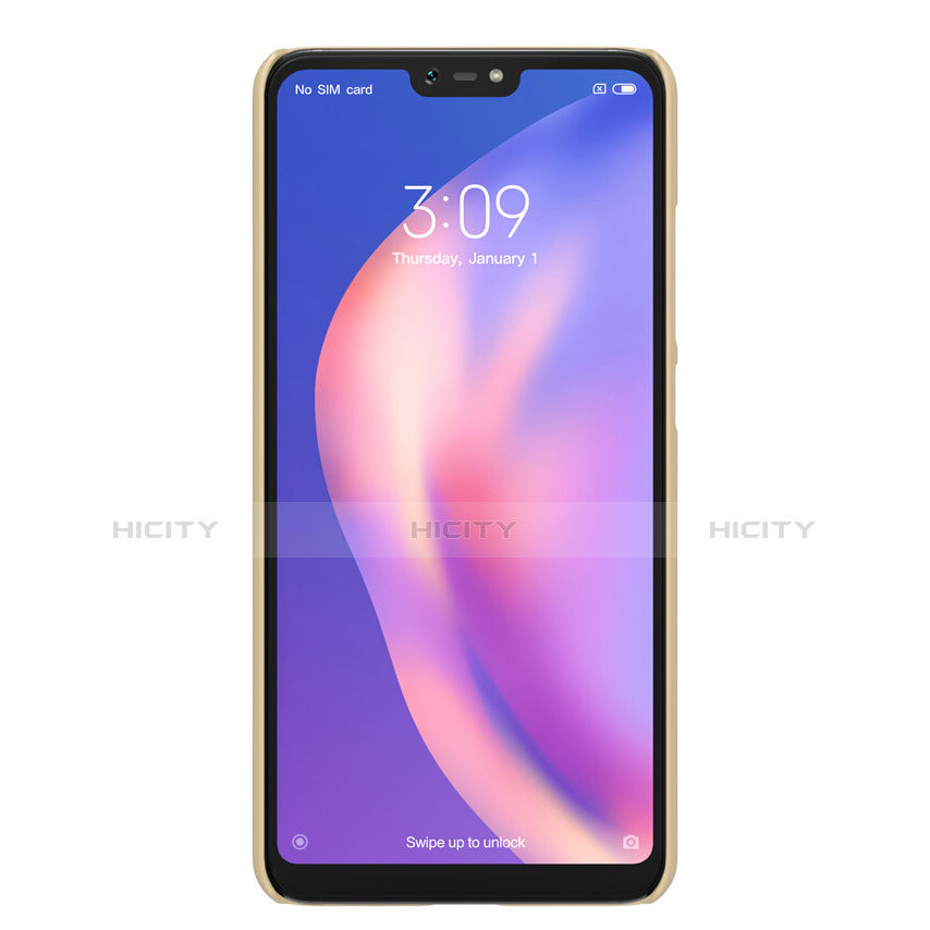 Schutzhülle Kunststoff Hülle Matt für Xiaomi Mi 8 Lite Gold groß