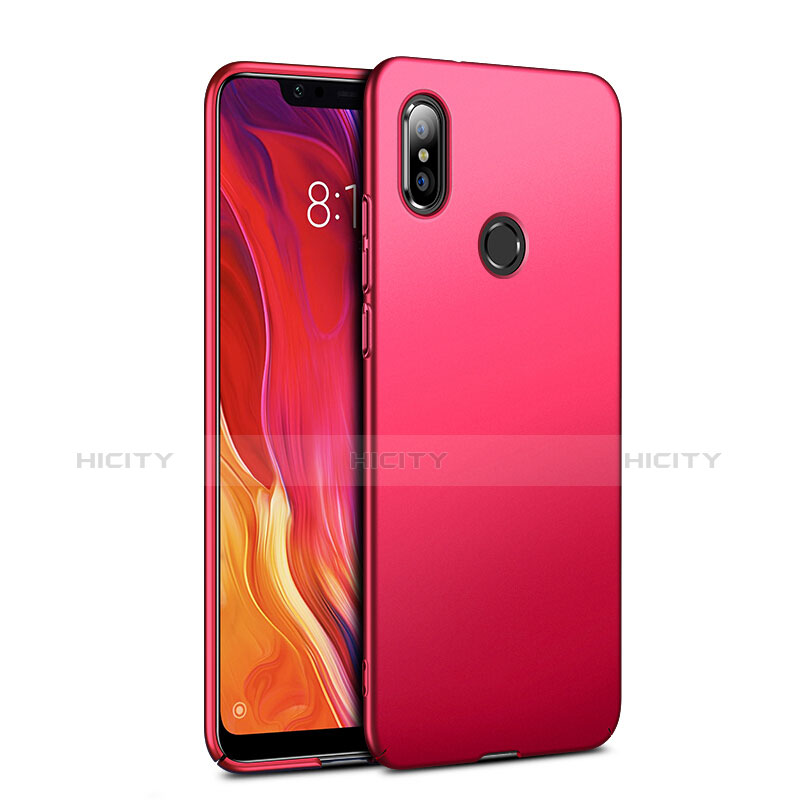 Schutzhülle Kunststoff Hülle Matt für Xiaomi Mi 8 Rot