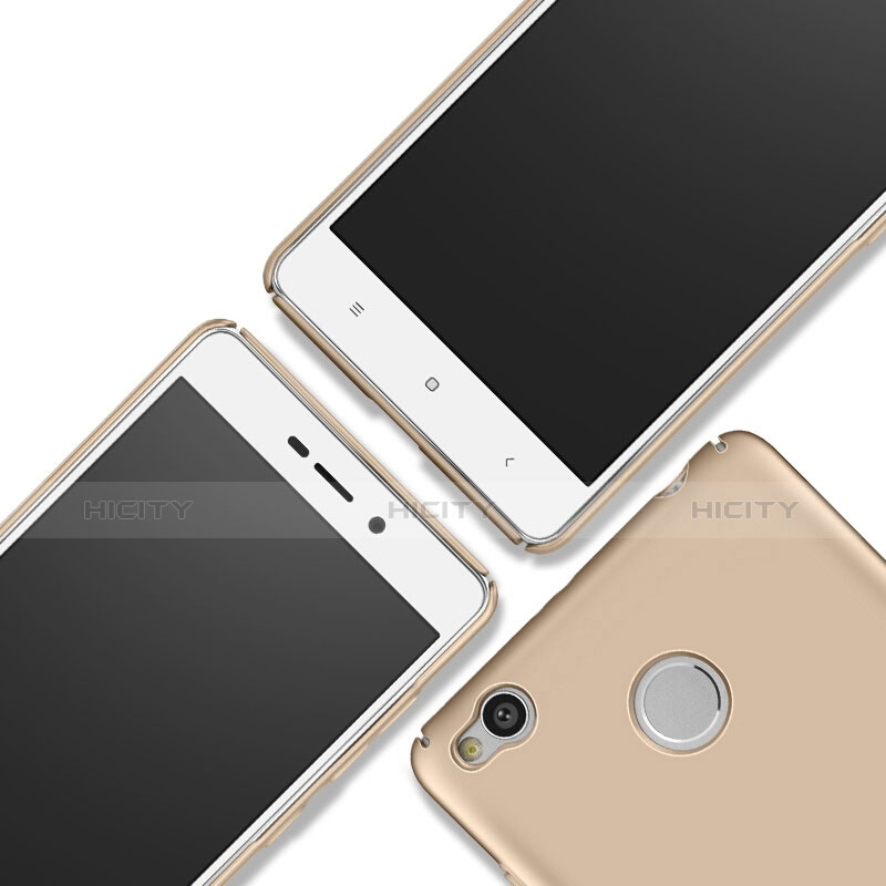 Schutzhülle Kunststoff Hülle Matt für Xiaomi Redmi 3 Pro Gold