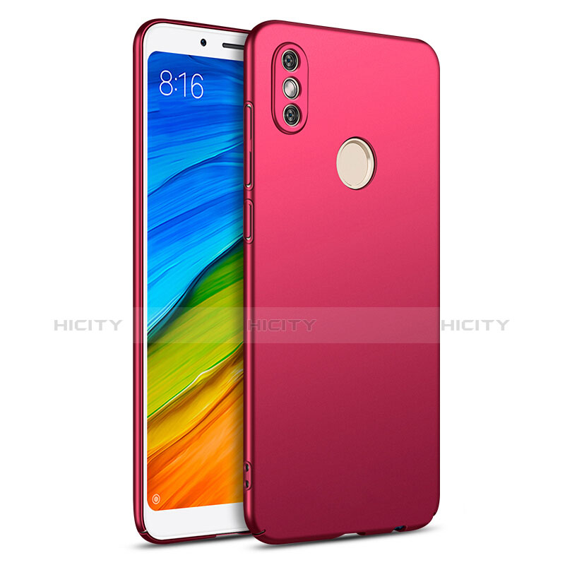 Schutzhülle Kunststoff Hülle Matt für Xiaomi Redmi Note 5 Pro Rot Plus