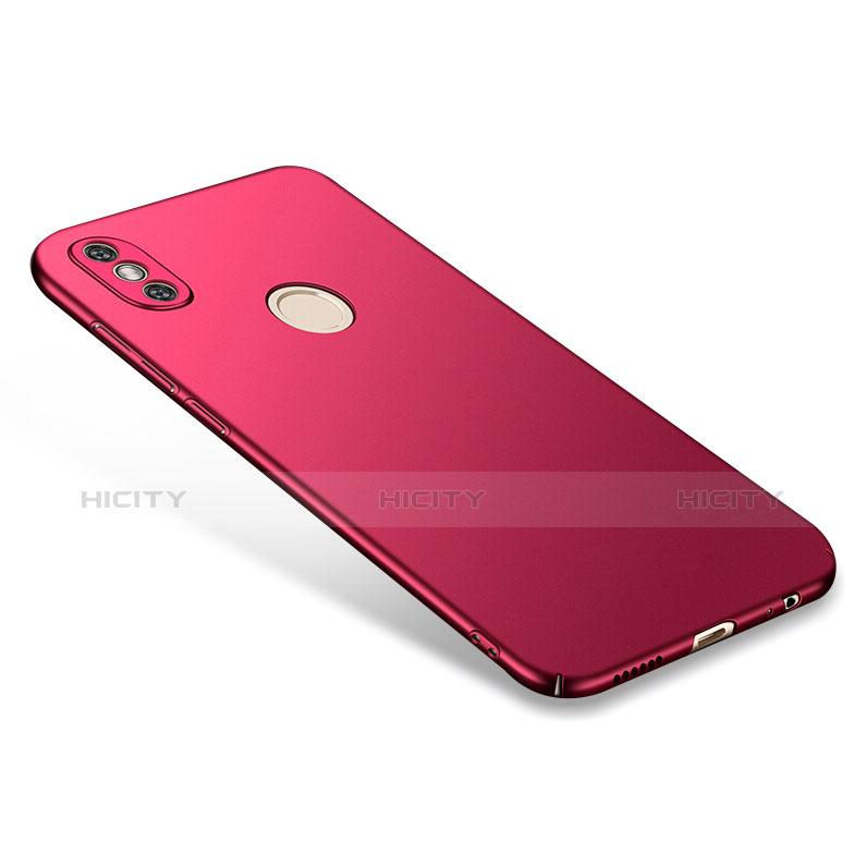 Schutzhülle Kunststoff Hülle Matt für Xiaomi Redmi Note 5 Pro Rot groß