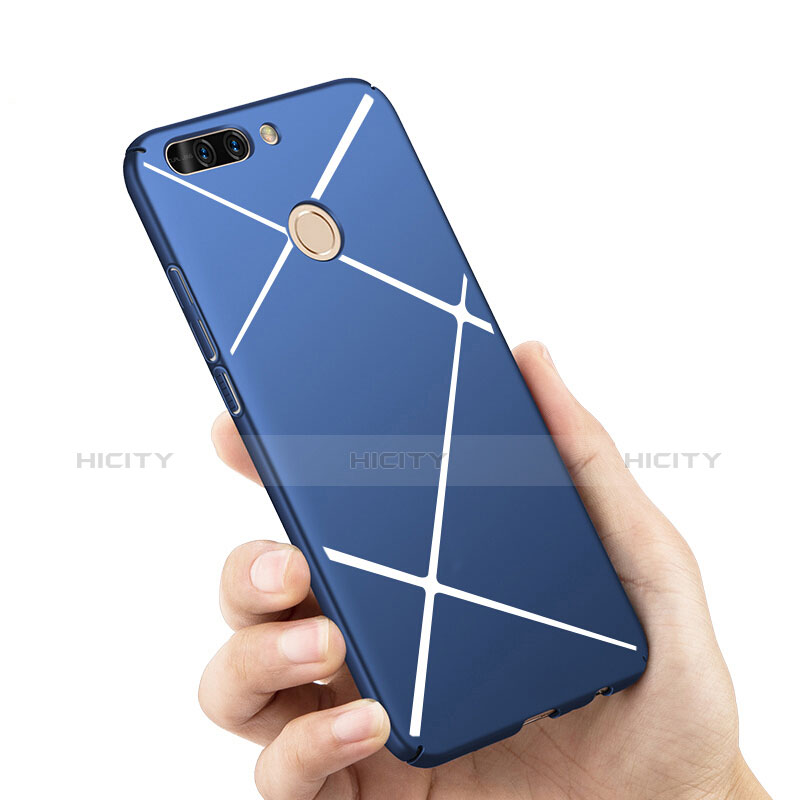 Schutzhülle Kunststoff Hülle Matt Line für Huawei Honor 8 Pro Blau