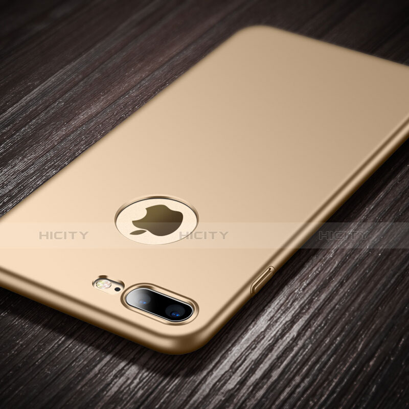 Schutzhülle Kunststoff Hülle Matt Loch für Apple iPhone 7 Plus Gold