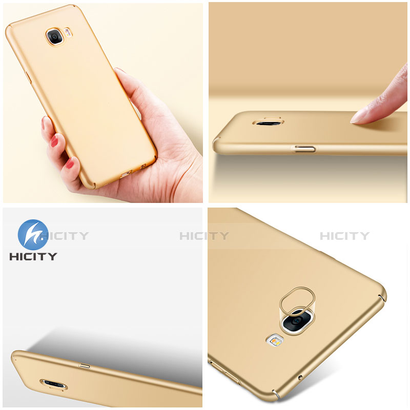 Schutzhülle Kunststoff Hülle Matt M01 für Samsung Galaxy C5 SM-C5000 Gold