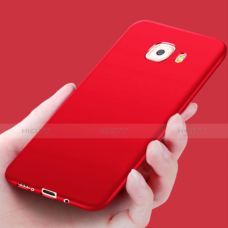 Schutzhülle Kunststoff Hülle Matt M01 für Samsung Galaxy C9 Pro C9000 Rot