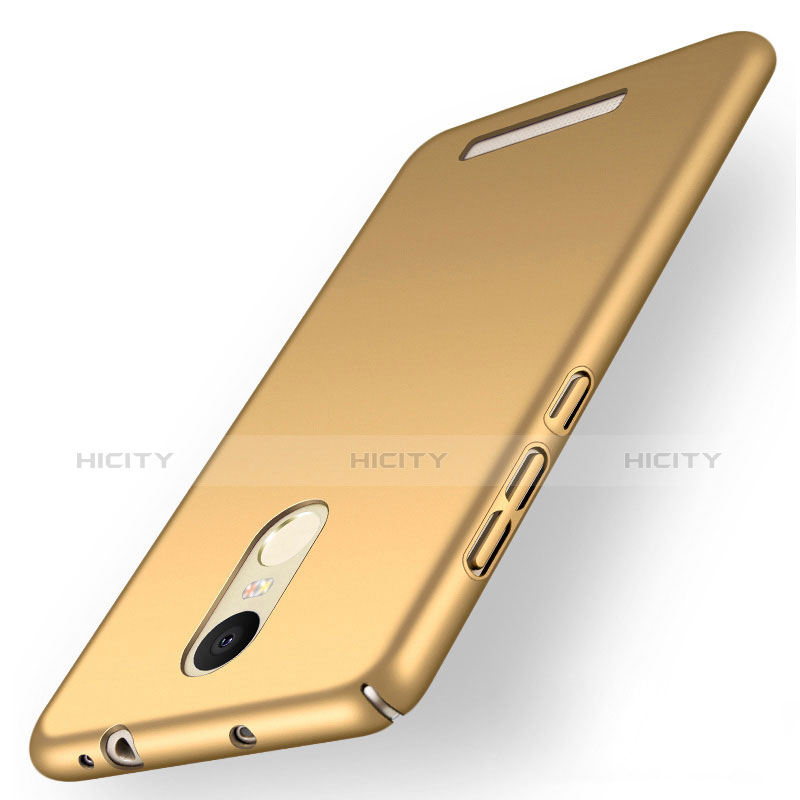 Schutzhülle Kunststoff Hülle Matt M01 für Xiaomi Redmi Note 3 MediaTek Gold