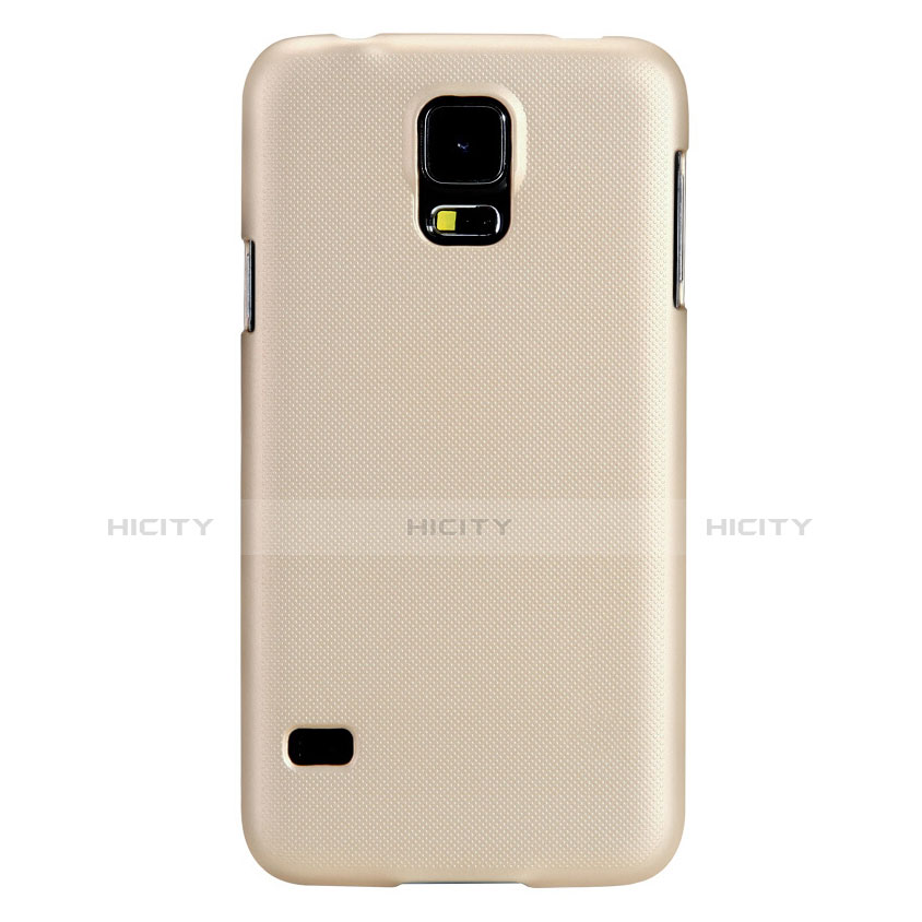 Schutzhülle Kunststoff Hülle Matt M02 für Samsung Galaxy S5 Duos Plus Gold