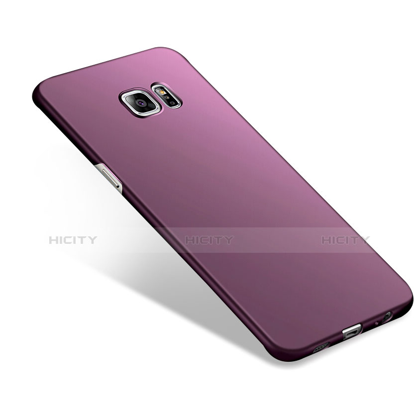 Schutzhülle Kunststoff Hülle Matt M02 für Samsung Galaxy S6 Edge+ Plus SM-G928F Violett