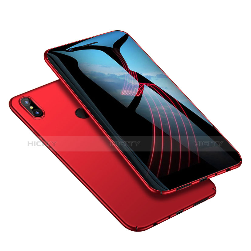 Schutzhülle Kunststoff Hülle Matt M02 für Xiaomi Redmi Note 5 Pro Rot Plus