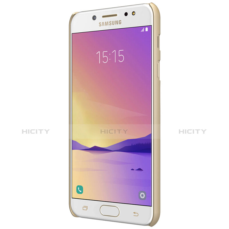 Schutzhülle Kunststoff Hülle Matt M04 für Samsung Galaxy C7 (2017) Gold