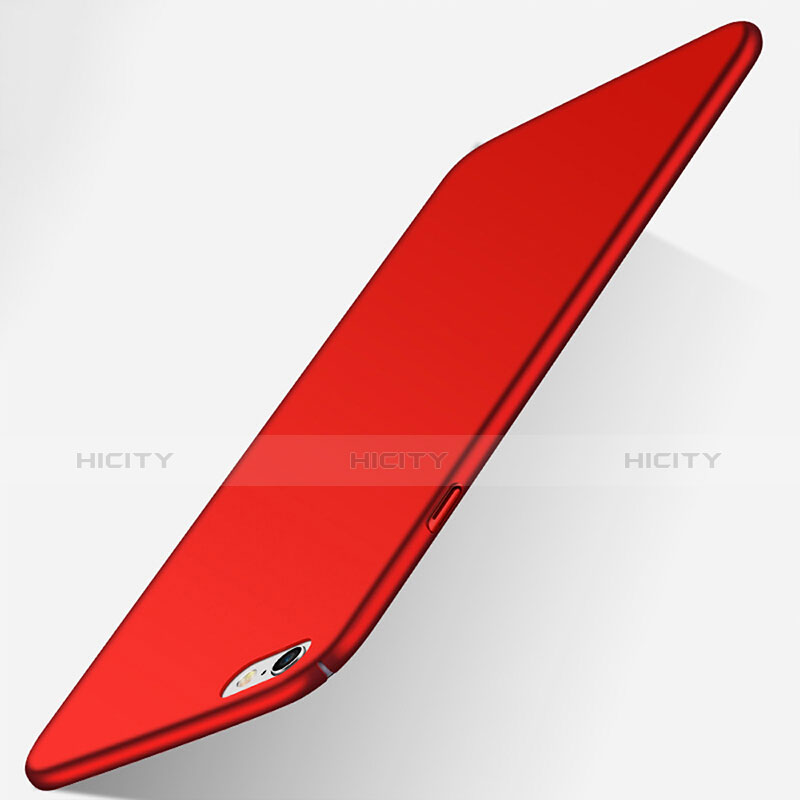 Schutzhülle Kunststoff Hülle Matt P06 für Apple iPhone 6 Plus Rot groß