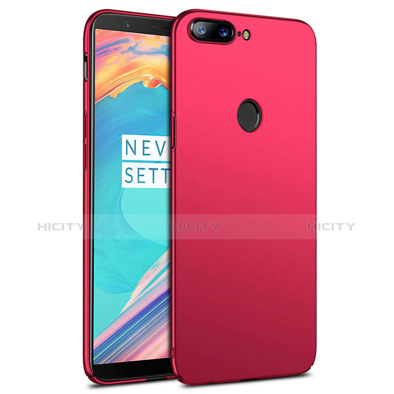 Schutzhülle Kunststoff Hülle Matt R02 für OnePlus 5T A5010 Rot