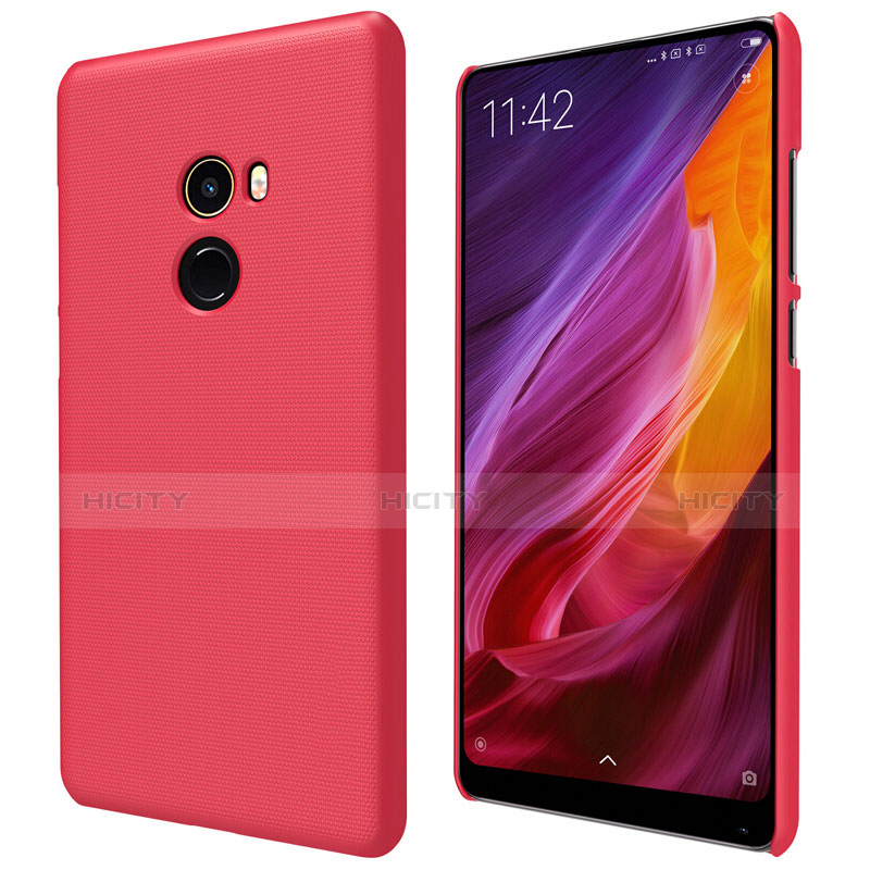 Schutzhülle Kunststoff Hülle Punkte Loch für Xiaomi Mi Mix 2 Rot