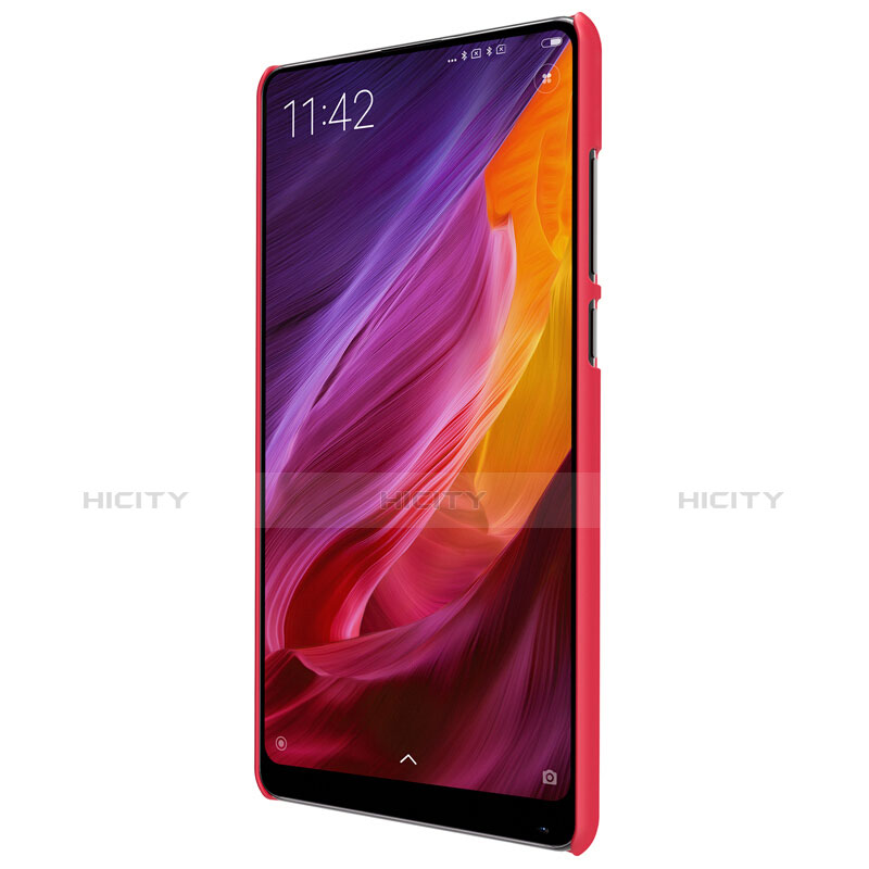 Schutzhülle Kunststoff Hülle Punkte Loch für Xiaomi Mi Mix 2 Rot