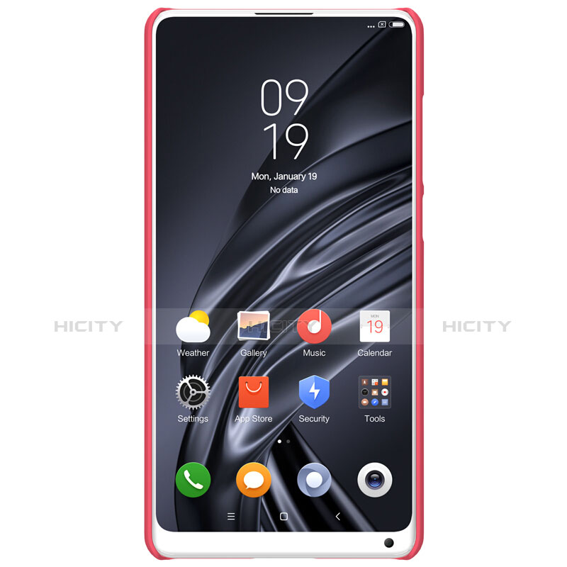 Schutzhülle Kunststoff Hülle Punkte Loch für Xiaomi Mi Mix 2S Rot groß