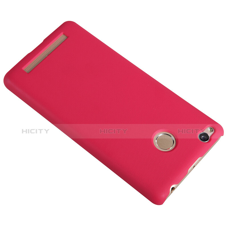 Schutzhülle Kunststoff Hülle Punkte Loch für Xiaomi Redmi 3 High Edition Rot