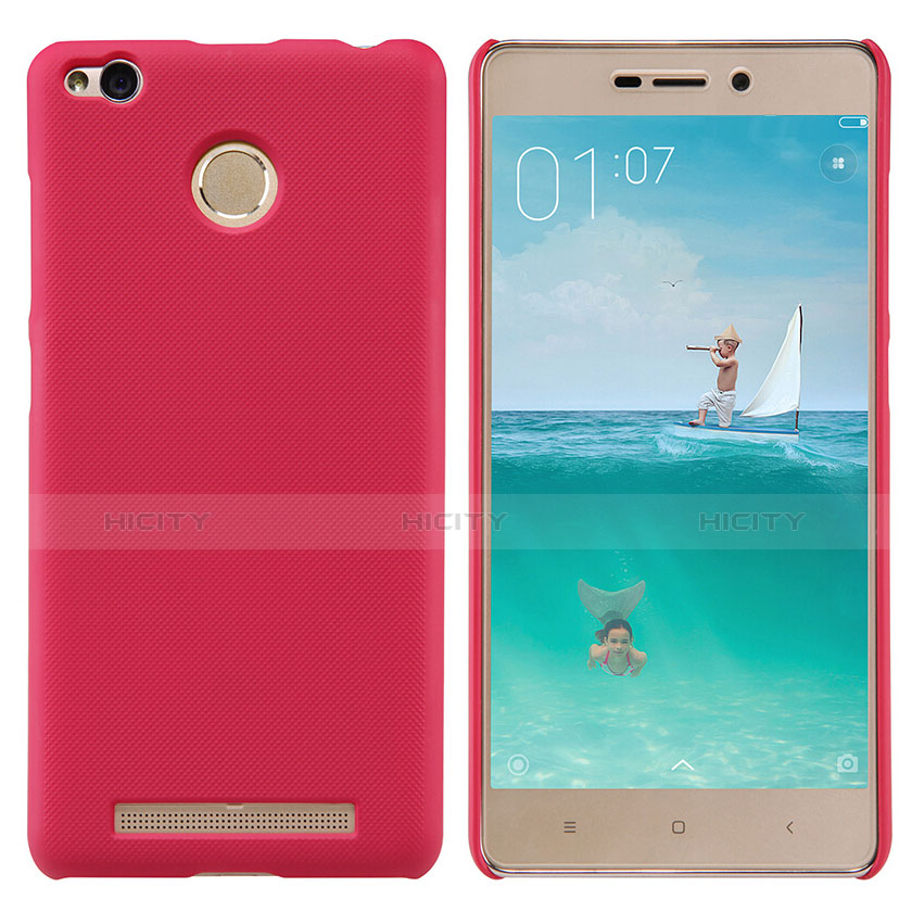 Schutzhülle Kunststoff Hülle Punkte Loch für Xiaomi Redmi 3S Prime Rot Plus