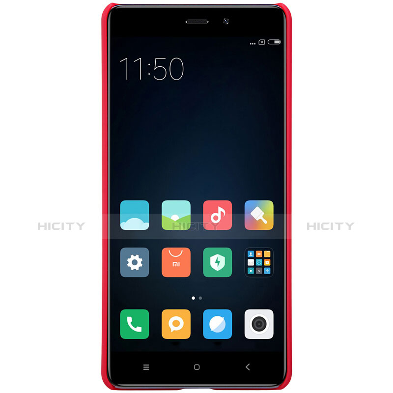 Schutzhülle Kunststoff Hülle Punkte Loch für Xiaomi Redmi 4 Standard Edition Rot