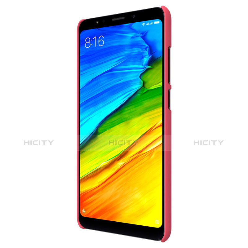 Schutzhülle Kunststoff Hülle Punkte Loch für Xiaomi Redmi 5 Plus Rot