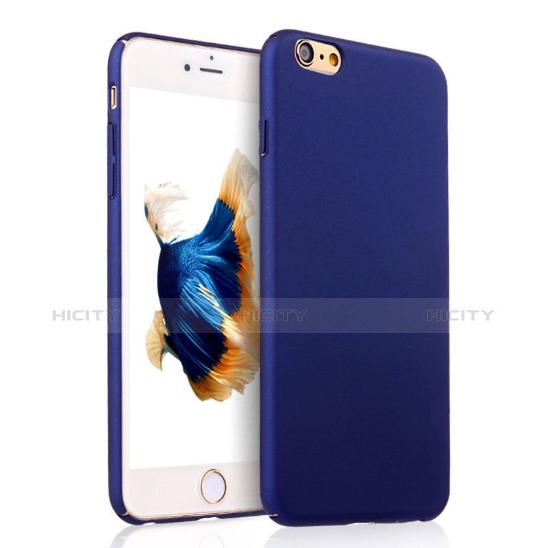 Schutzhülle Kunststoff Tasche Matt für Apple iPhone 6 Blau Plus