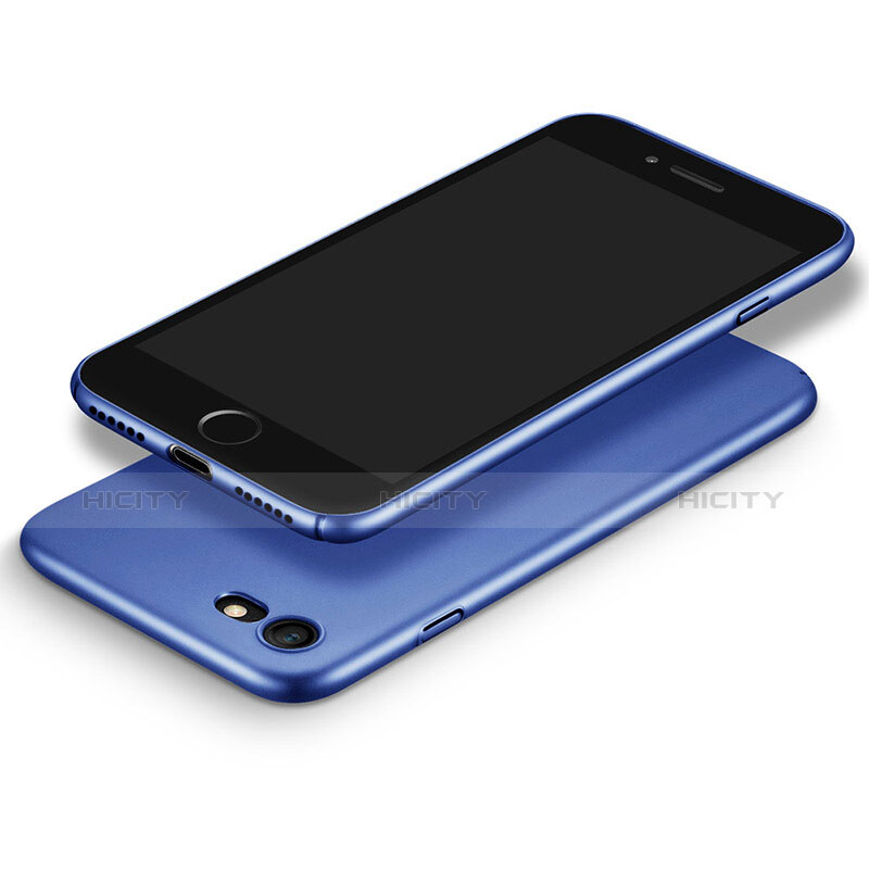 Schutzhülle Kunststoff Tasche Matt für Apple iPhone 7 Blau