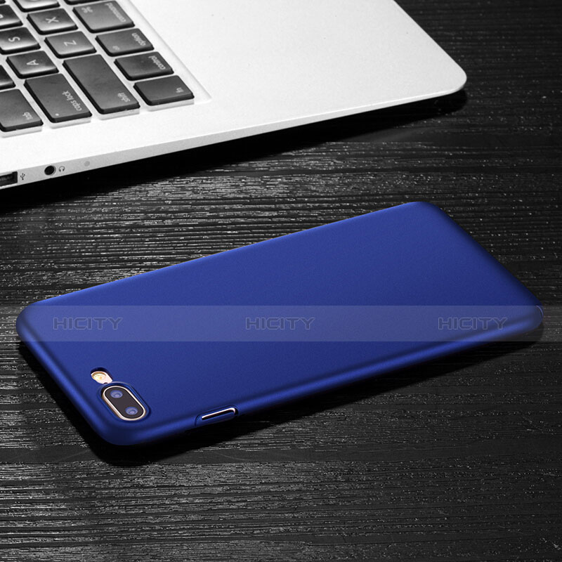 Schutzhülle Kunststoff Tasche Matt für Apple iPhone 8 Plus Blau