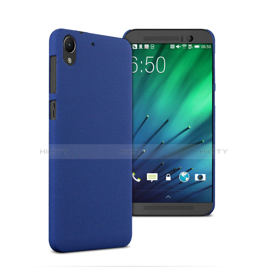 Schutzhülle Kunststoff Tasche Matt für HTC Desire 728 728g Blau