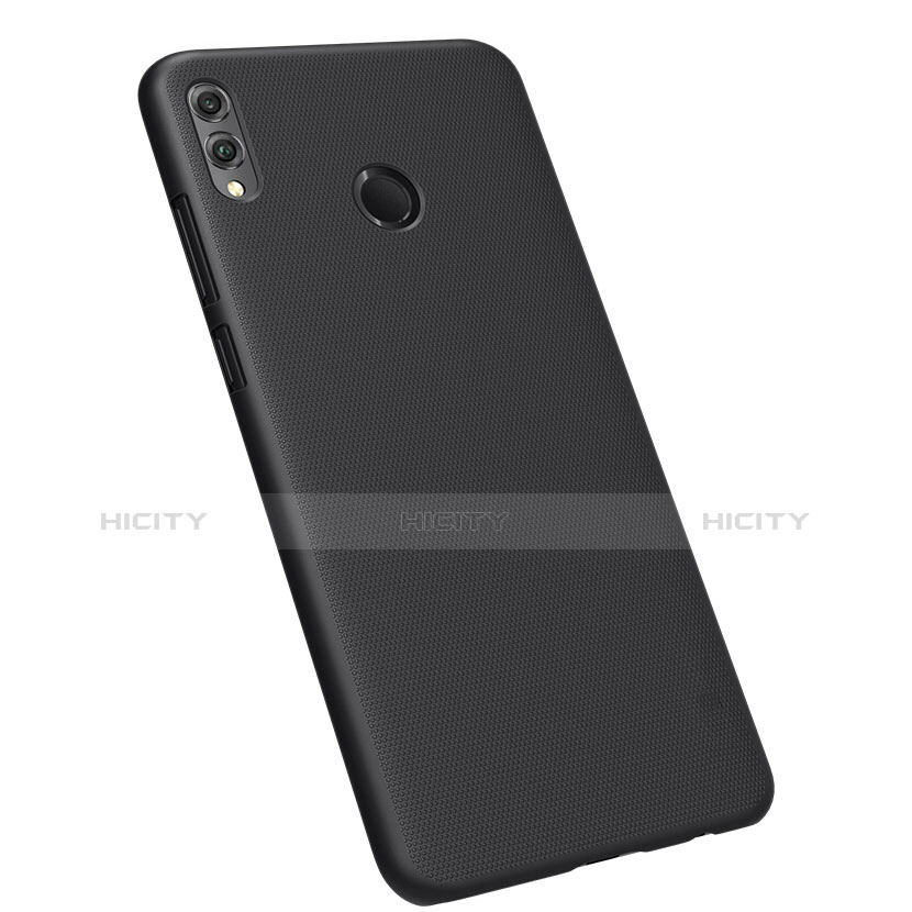 Schutzhülle Kunststoff Tasche Matt für Huawei Honor 8X Schwarz groß