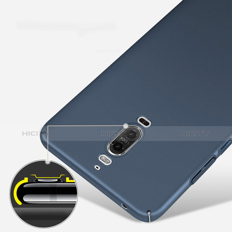 Schutzhülle Kunststoff Tasche Matt für Huawei Mate 9 Pro Blau groß