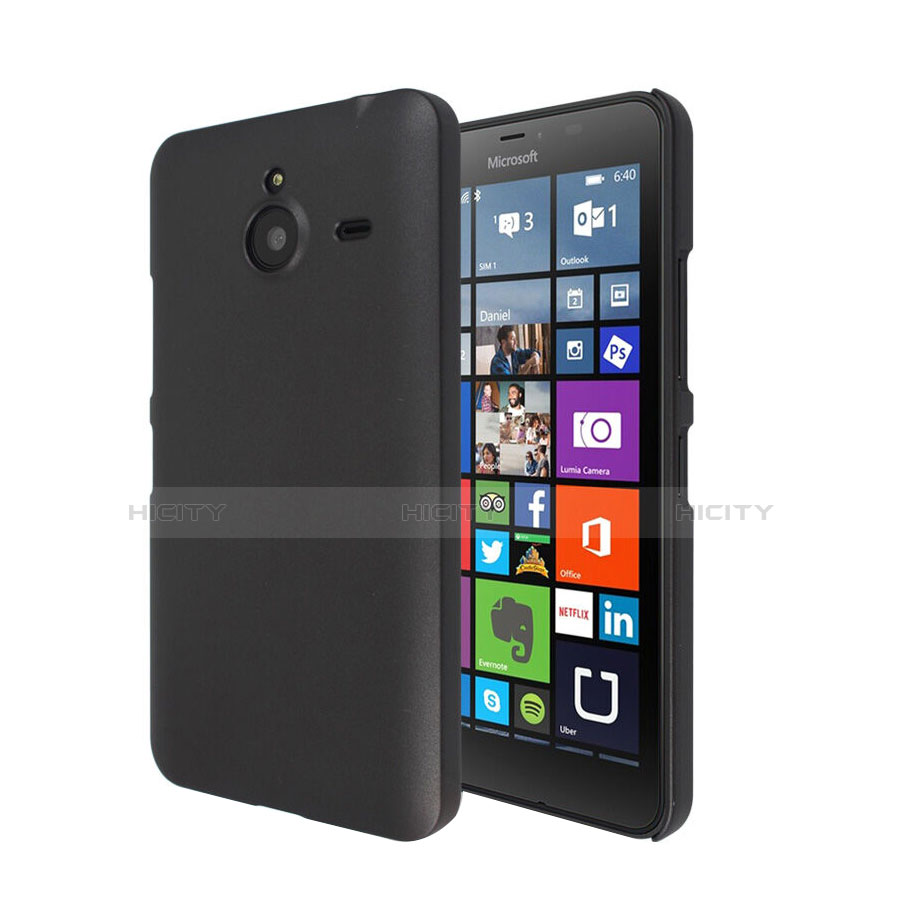 Schutzhülle Kunststoff Tasche Matt für Microsoft Lumia 640 XL Lte Schwarz