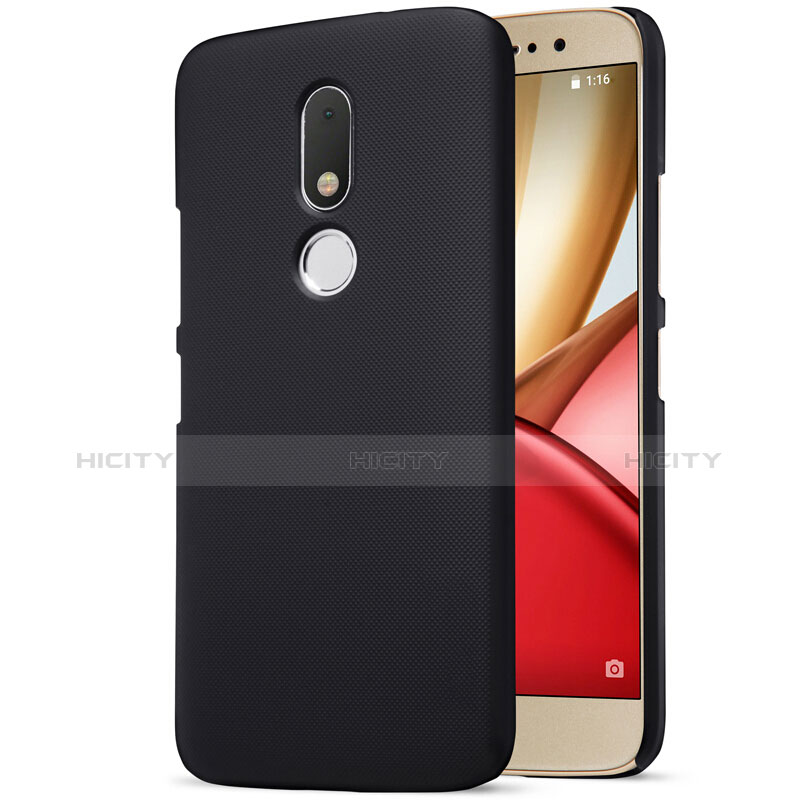 Schutzhülle Kunststoff Tasche Matt für Motorola Moto M XT1662 Schwarz Plus