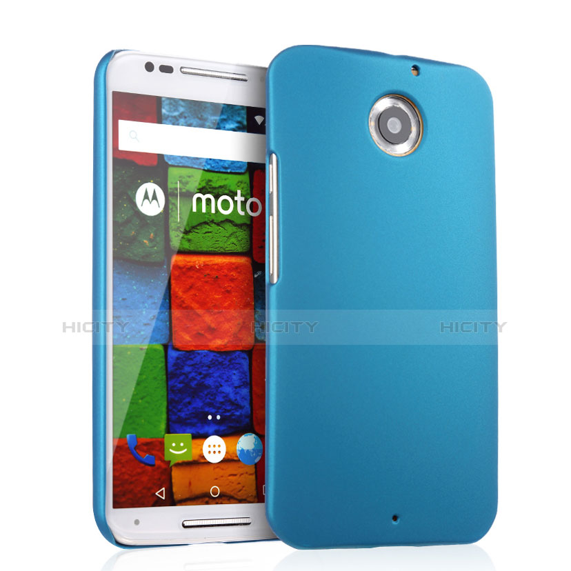 Schutzhülle Kunststoff Tasche Matt für Motorola Moto X (2nd Gen) Hellblau