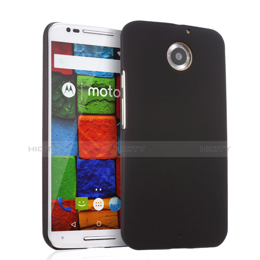 Schutzhülle Kunststoff Tasche Matt für Motorola Moto X (2nd Gen) Schwarz