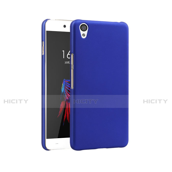 Schutzhülle Kunststoff Tasche Matt für OnePlus X Blau groß