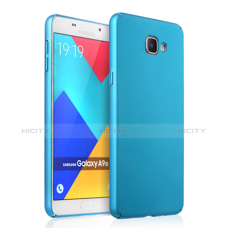 Schutzhülle Kunststoff Tasche Matt für Samsung Galaxy A9 Pro (2016) SM-A9100 Hellblau Plus