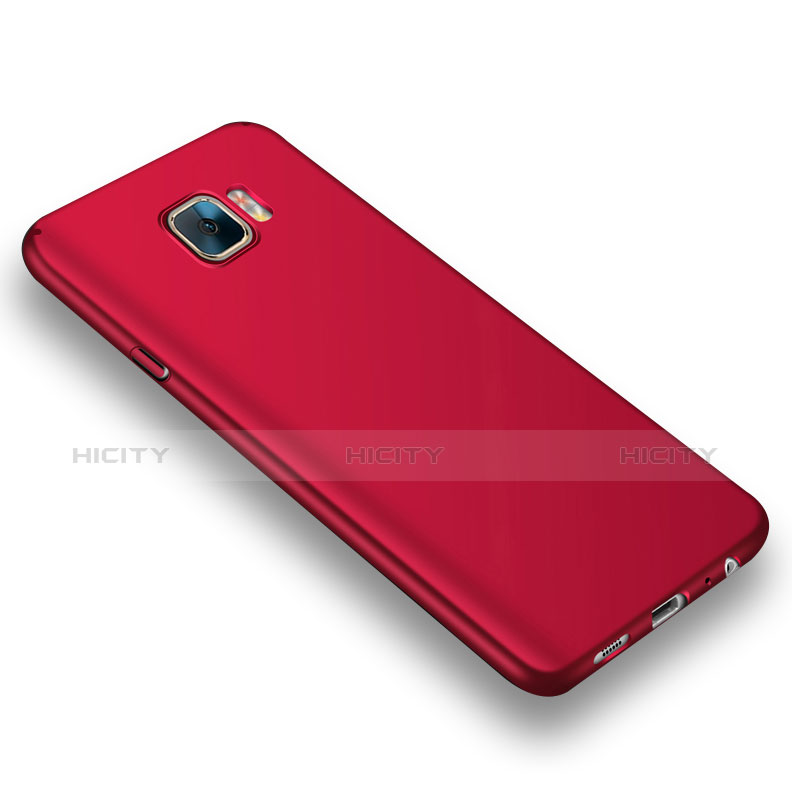 Schutzhülle Kunststoff Tasche Matt für Samsung Galaxy C5 Pro C5010 Rot