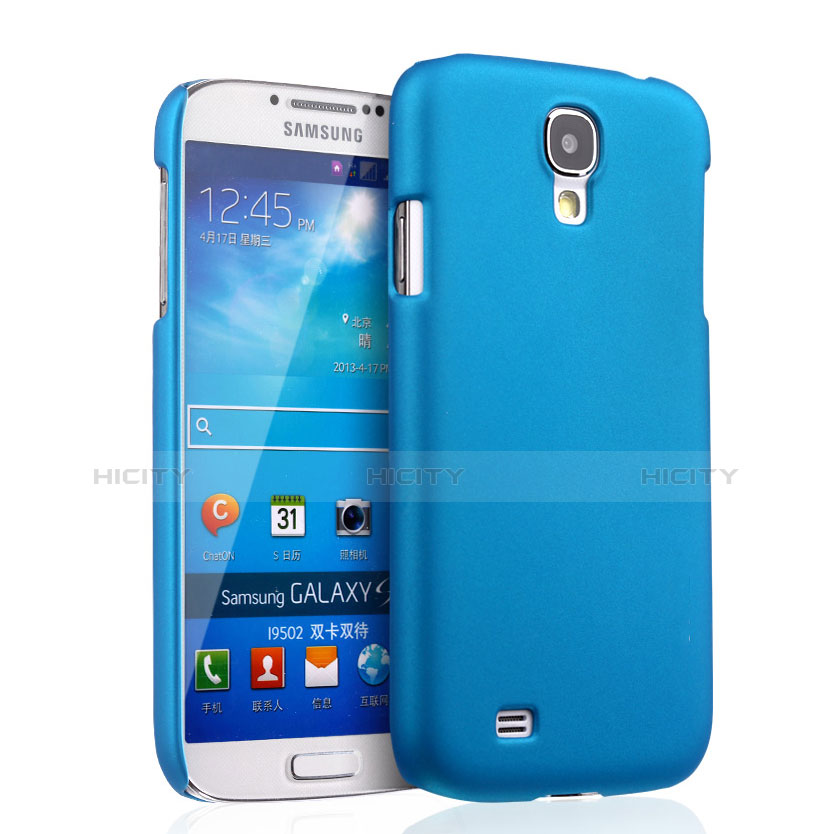 Schutzhülle Kunststoff Tasche Matt für Samsung Galaxy S4 i9500 i9505 Hellblau