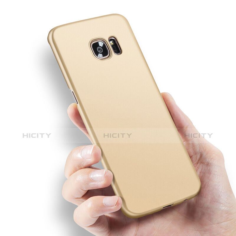 Schutzhülle Kunststoff Tasche Matt für Samsung Galaxy S7 Edge G935F Gold