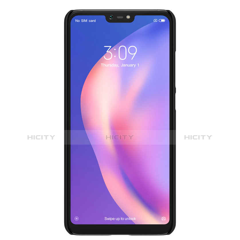 Schutzhülle Kunststoff Tasche Matt für Xiaomi Mi 8 Lite Schwarz