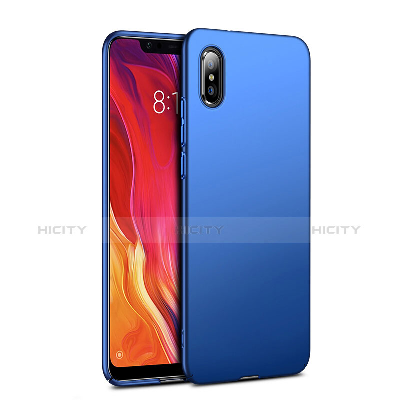 Schutzhülle Kunststoff Tasche Matt für Xiaomi Mi 8 Pro Global Version Blau